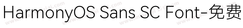 HarmonyOS Sans SC Font字体转换